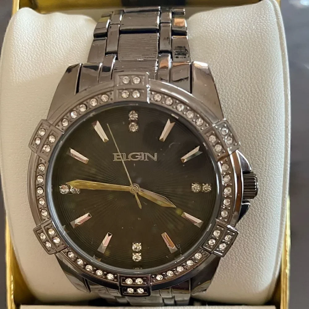 Elgin Men's Watch and Bracelet Set